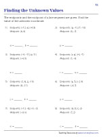 Finding the Unknown Coordinates Using the Midpoint Formula