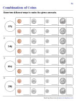 Equivalent Money Worksheets