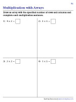 Drawing Multiplication Arrays