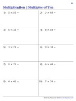 Multiplying by Multiples of 10 and 100