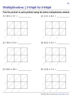 Multiplying Using the Lattice Method