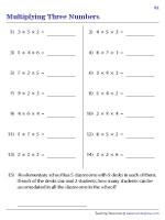 Multiplying Three or More Numbers