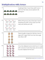 Multiplication Word Problems with Arrays