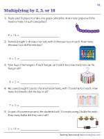 Solving Word Problems | Multiplication within 100