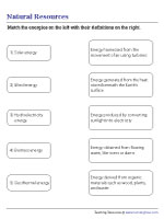 Matching Energy Sources to Descriptions