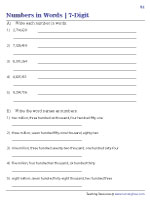 Writing Large Numbers in Words