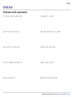 Evaluating Expressions Involving Multiple Operators