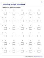 Arranging 2-Digit Numbers Using Symbols