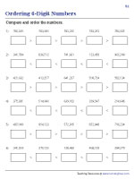 Arranging 6-Digit Numbers Using Symbols