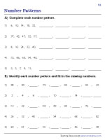 Number Pattern - Standard