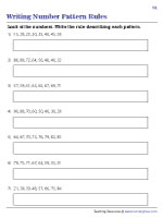 Writing Number Pattern Rules