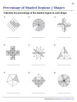 Percentage of a Shaded Region - Shape