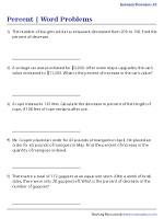 Finding Percent Increase or Decrease - Customary 2