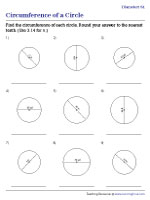 Finding Circumference Using Diameter | Worksheet #1