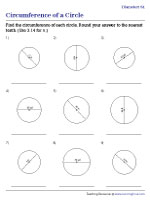 Finding Circumference Using Diameter - Customary