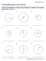 Finding Circumference | Mixed Review - Worksheet #1