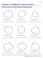 Finding Unknown Sides of Irregular Polygons from Perimeter - Customary