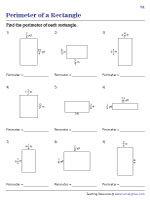 Perimeter of Rectangles - Fractions | Worksheet #1