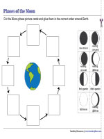 Phases of the Moon - Cut and Glue