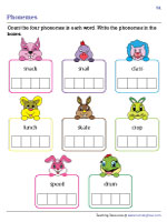 Isolating Phonemes - Four Phonemes