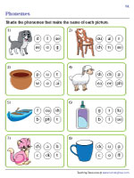Blending Phonemes to Name Pictures