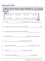 phrasal verbs worksheets