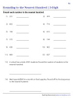 Rounding 3-Digit Numbers to the Nearest Hundred