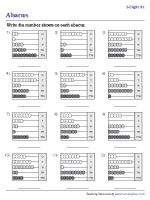 Reading 5-Digit Numbers - Abacus