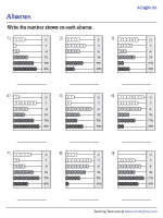 place value worksheet 6 digits Reading 6-Digit Numbers - Abacus