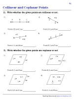 Collinear and Coplanar Points