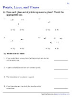 geometry worksheet 1 1 points lines and planes Understanding Planes