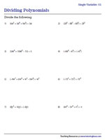 Dividing Polynomials