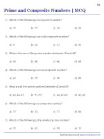 Prime and Composite Numbers - MCQ