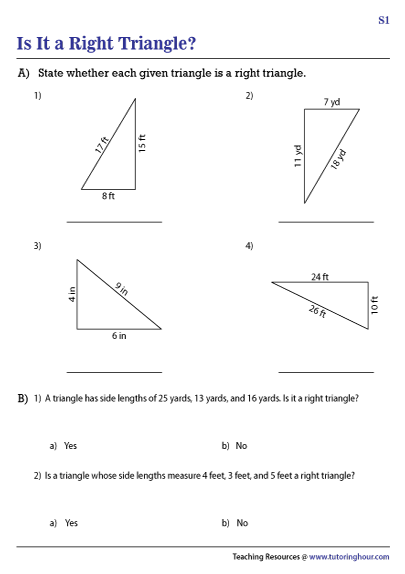 the pythagorean theorem worksheet pdf