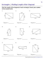 Finding the Length of the Diagonal of a Rectangle