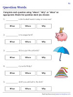 Practicing Question Words | Where, Why, and When