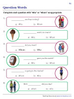 Completing Questions with Who or Whom