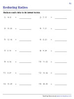 Ratio online pdf worksheet for grade 6