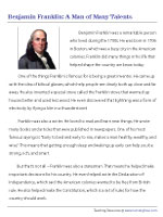 Benjamin Franklin - A Man of Many Talents