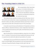 The Founding Fathers of the U.S.