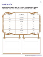 Unscrambling Prefixes, Root Words, and Suffixes