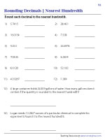 Rounding Decimals to the Nearest Hundredth