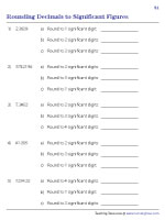 Rounding Decimals to Significant Figures