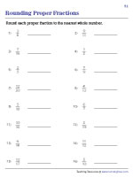 Rounding Proper Fractions