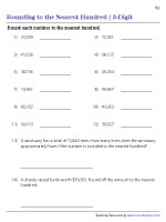 Rounding 5-Digit Numbers to the Nearest Hundred