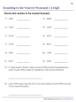 Rounding to the Nearest Thousand - 4-Digit
