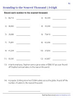 Rounding to the Nearest Thousand - 5-Digit