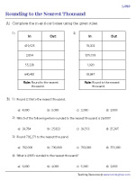 Rounding to the Nearest Thousand - Level 2 | Revision Worksheet #2