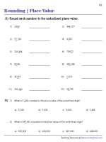 Round Numbers to the Underlined Place Value