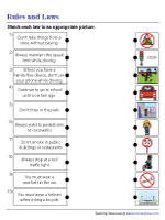 Matching Laws to Pictures